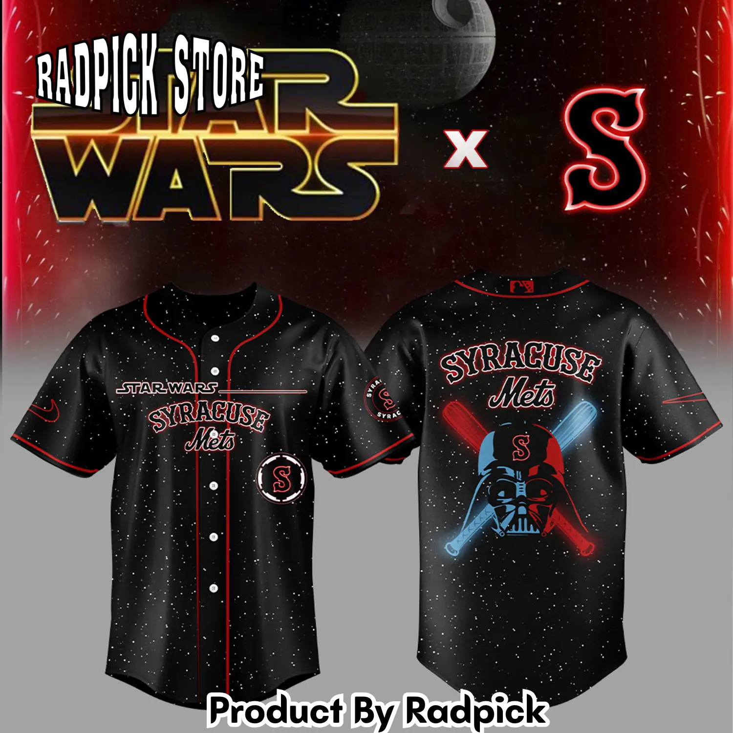 Radpick syracuse mets star was baseball jersey rp12738